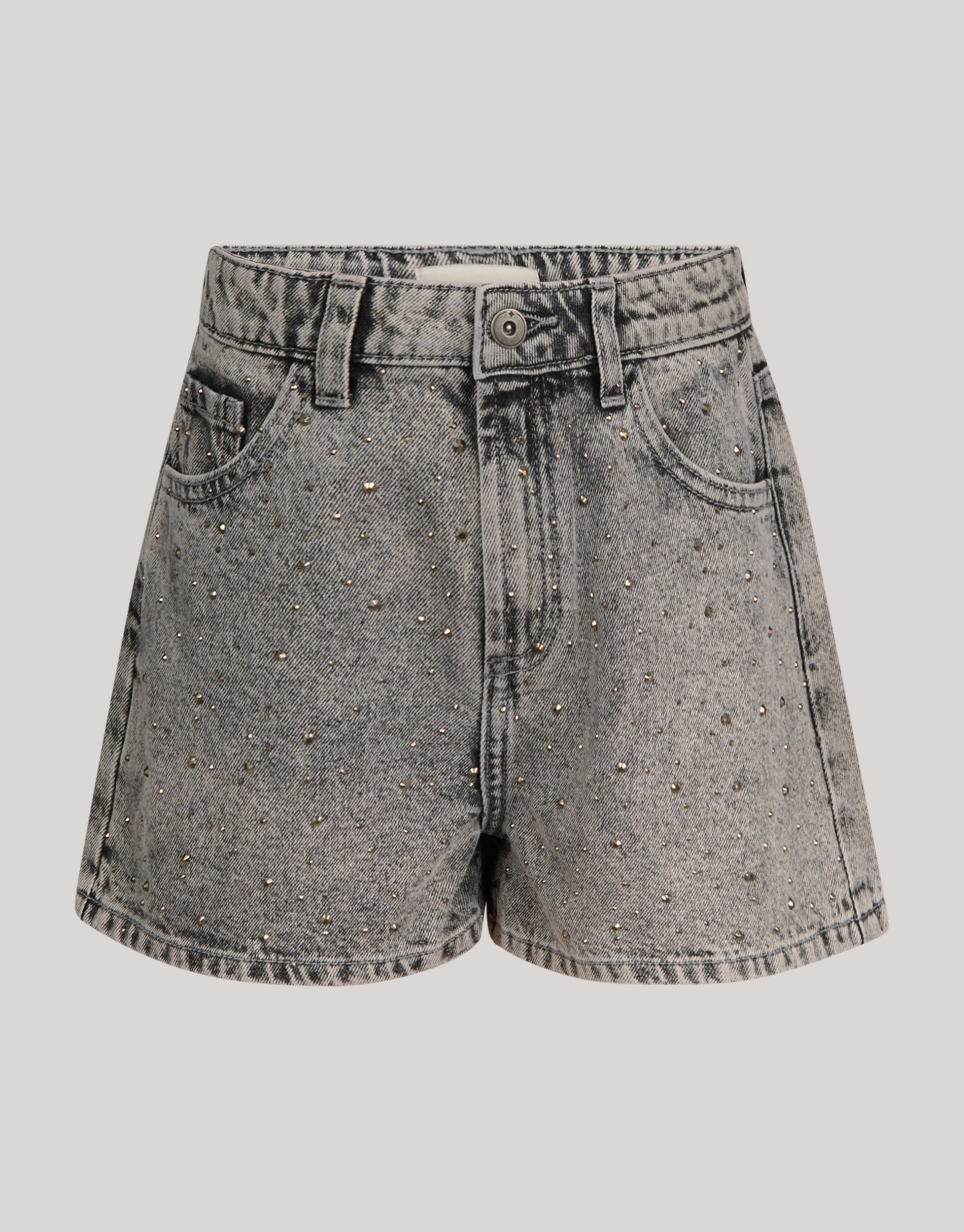 Strass Denim Short Grijs SHOEBY GIRLS