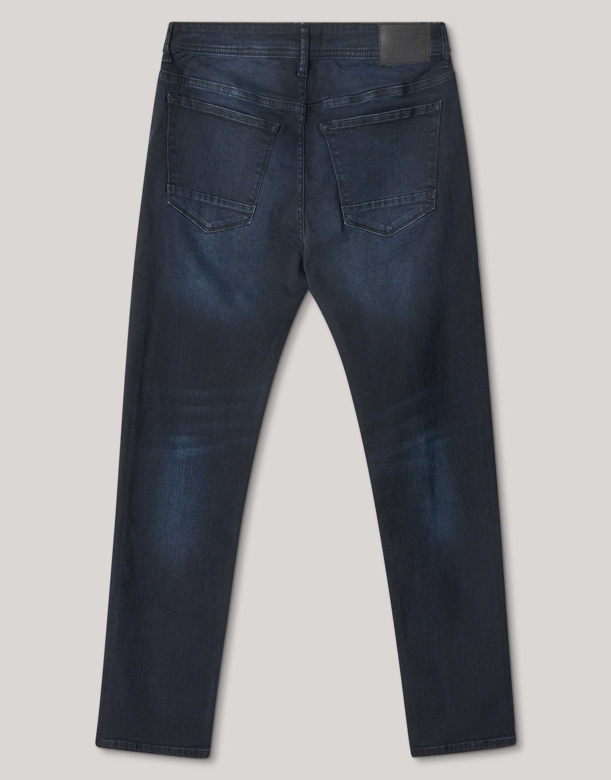 Straight Fit Jeans Blauw/Zwart L32 Refill