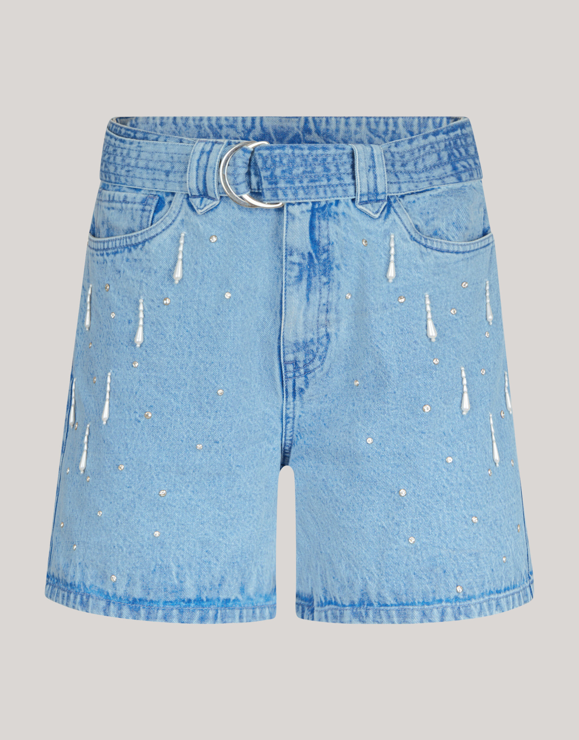 Embellished Denim Short By Lizzy SHOEBY WOMEN