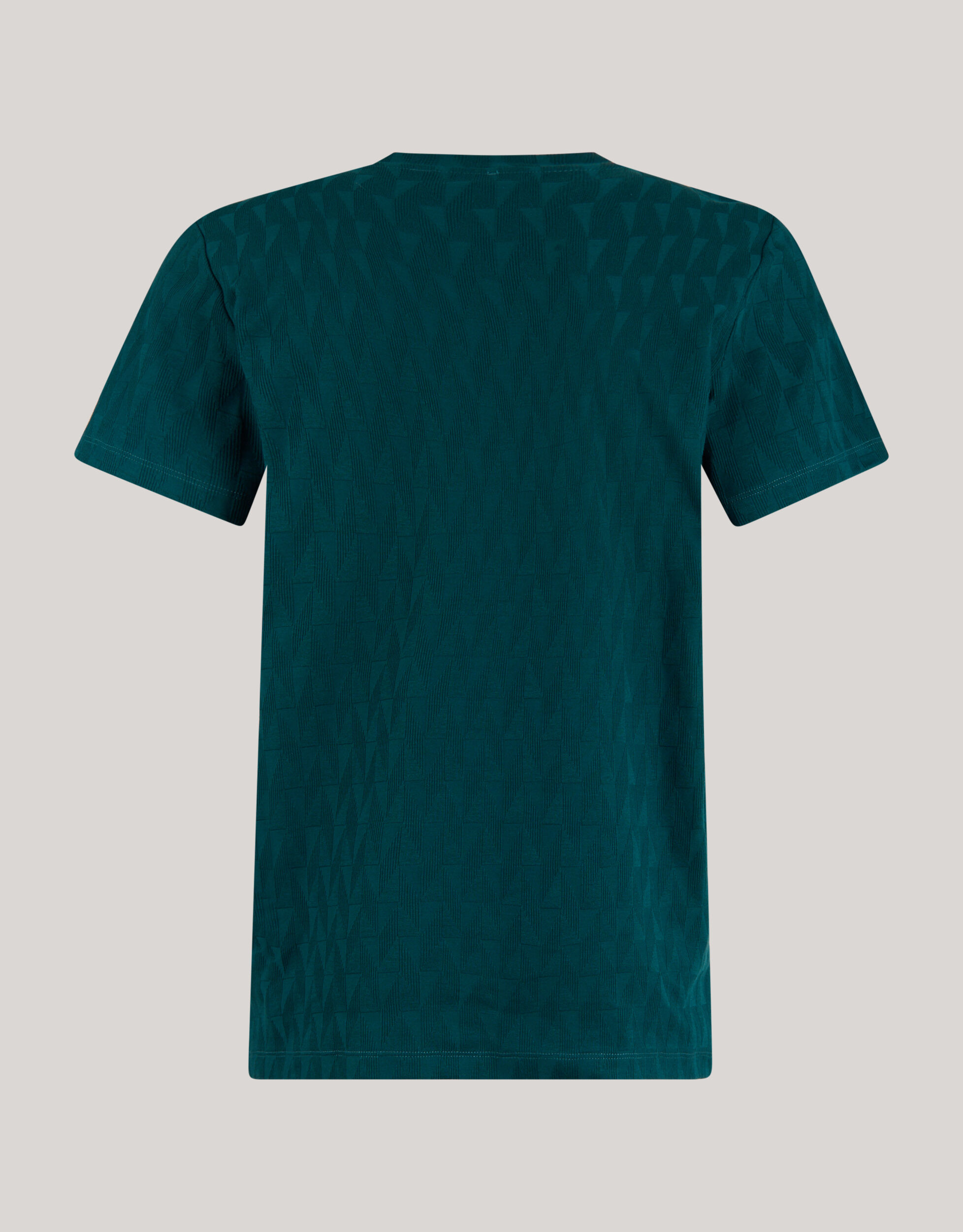 Jaquard T-shirt Donkergroen SHOEBY MEN